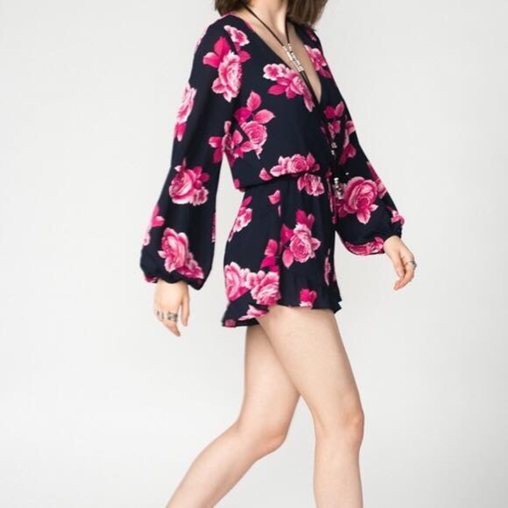 Rocky Romper- Midnight Rose